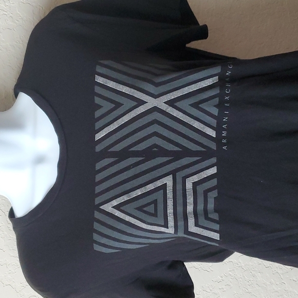 4/$20 Armani Exchange A | X black logo womans tshirt - Picture 2 of 9